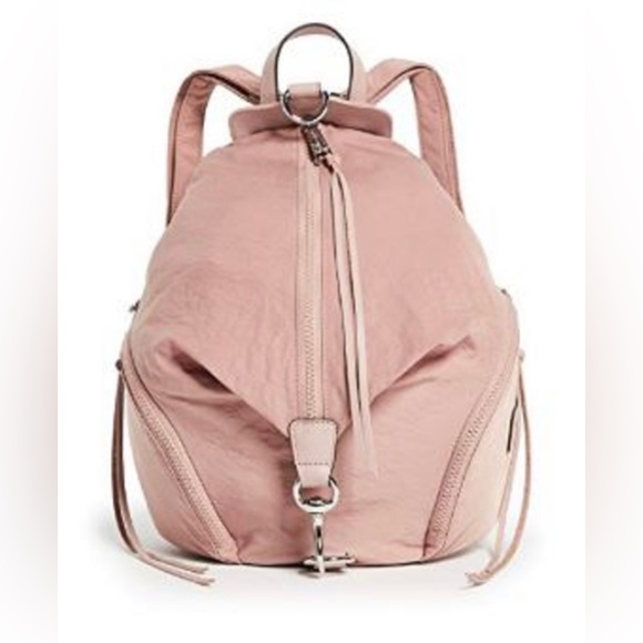 Rebecca Minkoff Dusty Pink Spring/Summer Nylon 11” Julian Backpack - Picture 1 of 10